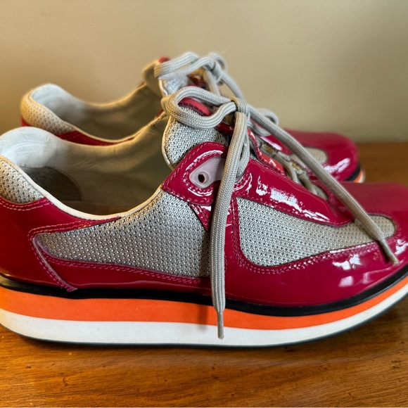 PRADA red Sneakers 4e2352 Americas Cup Runners size 39 - Picture 3 of 9